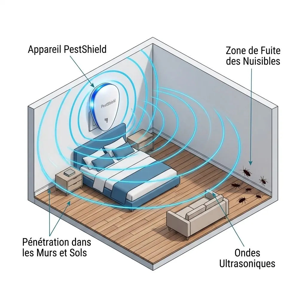PestShield technologie à fréquence rotative — comment fonctionne-t-il dans une pièce